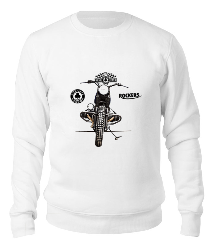 

Свитшот унисекс Printio Ace cafe rockers белый M, Ace cafe rockers