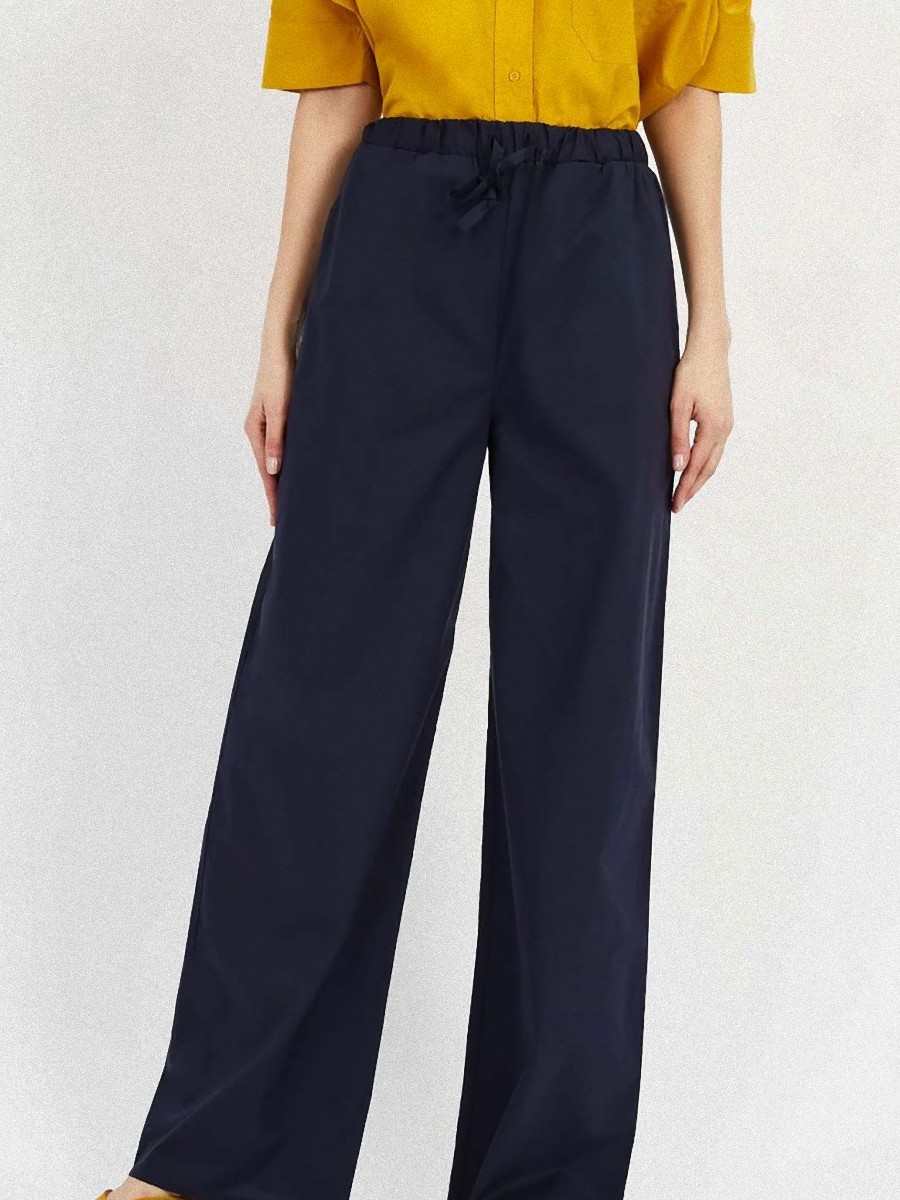 

Брюки женские baon B2922027 синие 2XL, Синий, B2922027