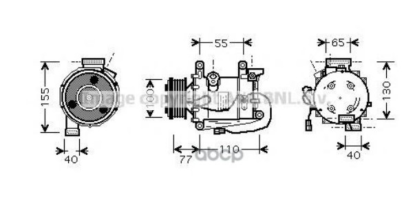 фото Компрессор кондиционера honda civic 06- 1.8 ava арт. hdak208