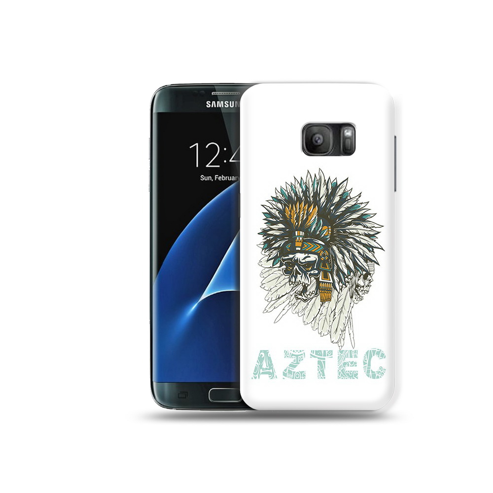 

Чехол MyPads Tocco для Samsung Galaxy S7 скелет индеец, Прозрачный, Tocco