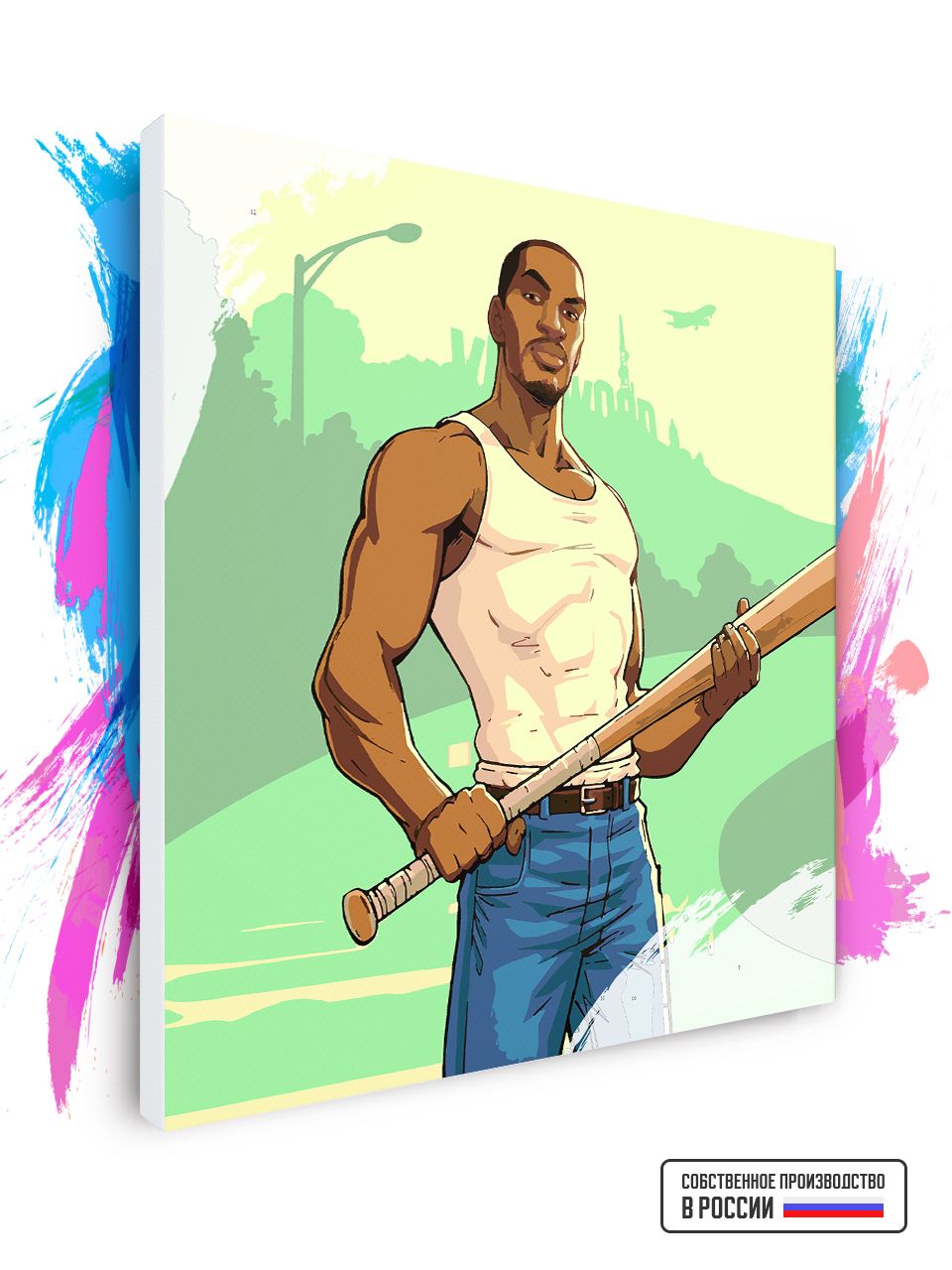 

Картина по номерам Красиво Красим GTA San Andreas CJ, 80 х 80 см, GTA San Andreas CJ