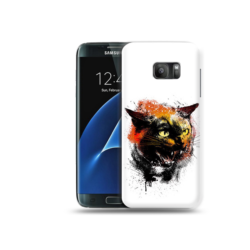 

Чехол MyPads Tocco для Samsung Galaxy S7 сиамский кот, Прозрачный, Tocco