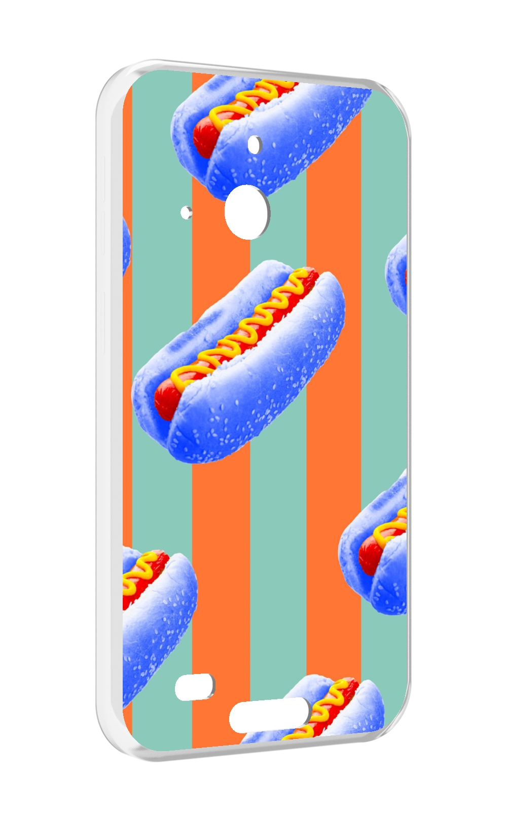 

Чехол MyPads синие хотдоги для Oukitel WP20 / WP20 Pro, Прозрачный, Tocco