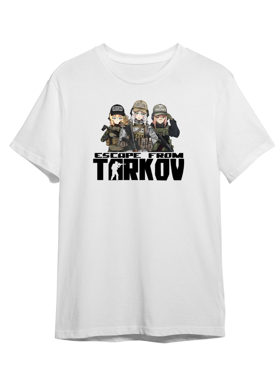 

Футболка унисекс СувенирShop Аниме тян/Тарков/Tarkov 7 белая S, Белый, "Аниме тян/Тарков/Tarkov" 7