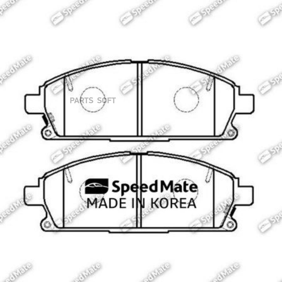 Колодки Nissan Pathfinder (R50),X-Trail (T30)/Infiniti Q45 I,Qx4 D10600w7x5 Speedmate^Sm-B