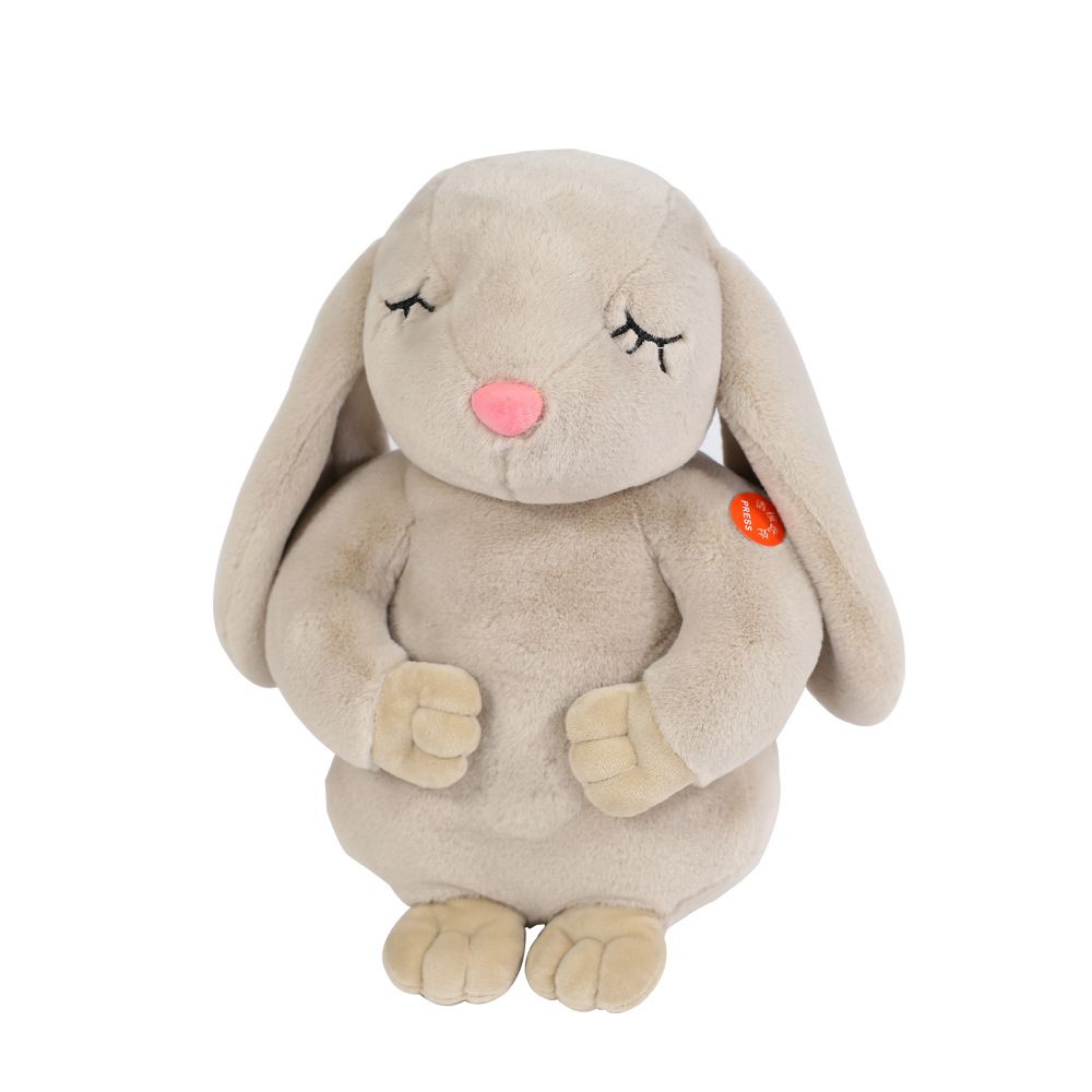 

Мягкая игрушка Зайка храпун, 25 см, свет, звук, серый, 470000021