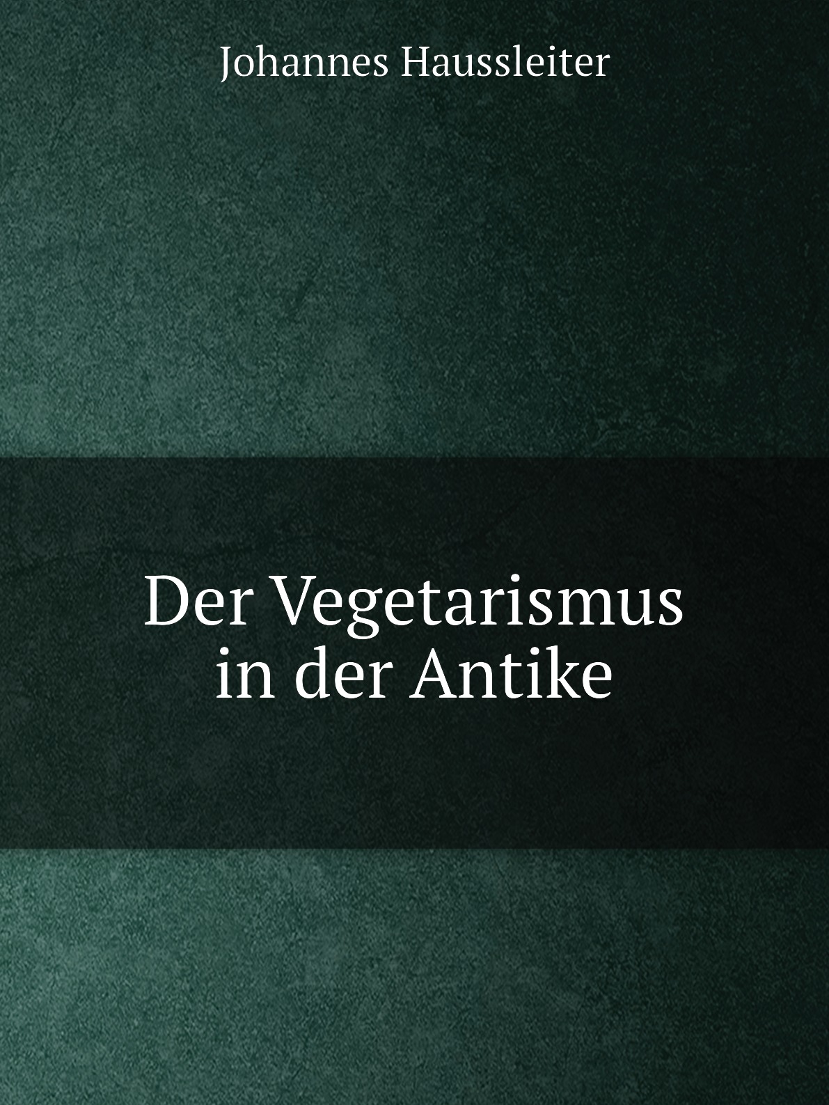 

Der Vegetarismus in der Antike