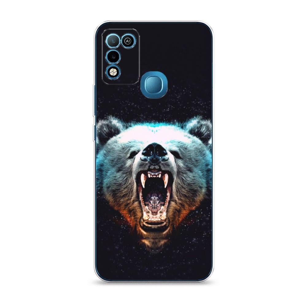 

Чехол Awog на Infinix HOT 10 Play "Медведь", Разноцветный, 3100650-2