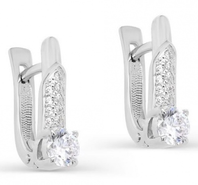 

Серьги из серебра с фианитом Kabarovsky 12-292-7900, 12-292-7900
