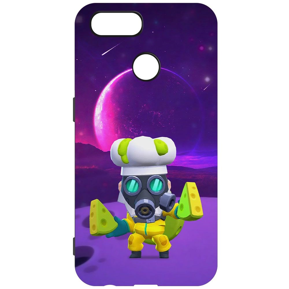 

Чехол-накладка Krutoff Софт Кейс Brawl Stars - Майк с плесенью для Oppo A12 черный