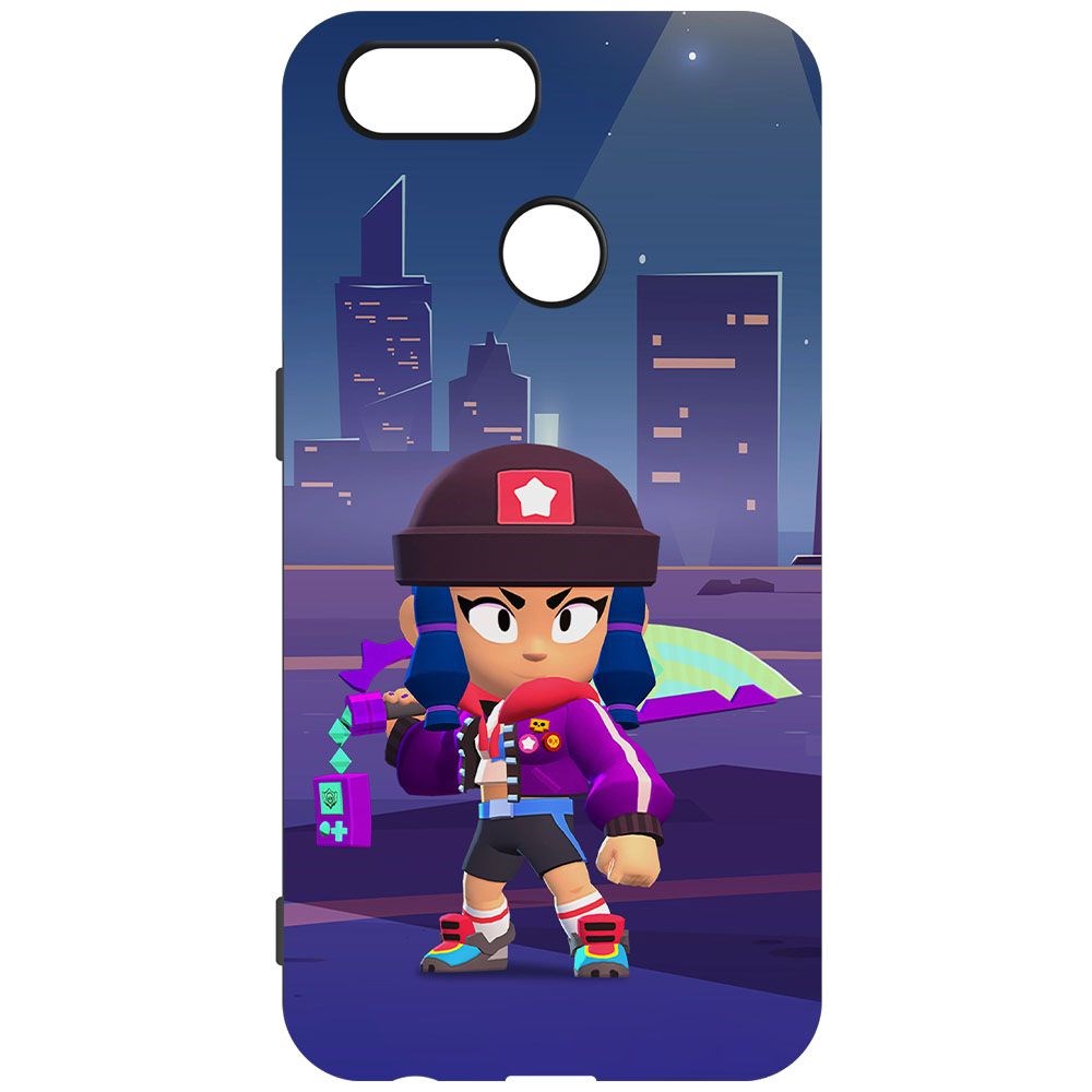 

Чехол-накладка Krutoff Софт Кейс Brawl Stars - Героиня Биби для Oppo A12 черный