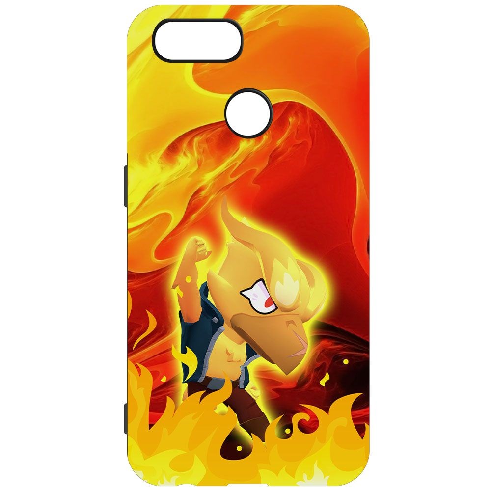 

Чехол-накладка Krutoff Софт Кейс Brawl Stars - Ворон-Феникс для Oppo A12 черный