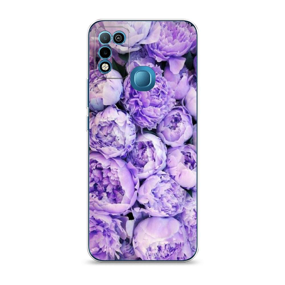 

Чехол Awog на Infinix HOT 10 Play "Пионы сиреневые", Разноцветный, 3100650-8