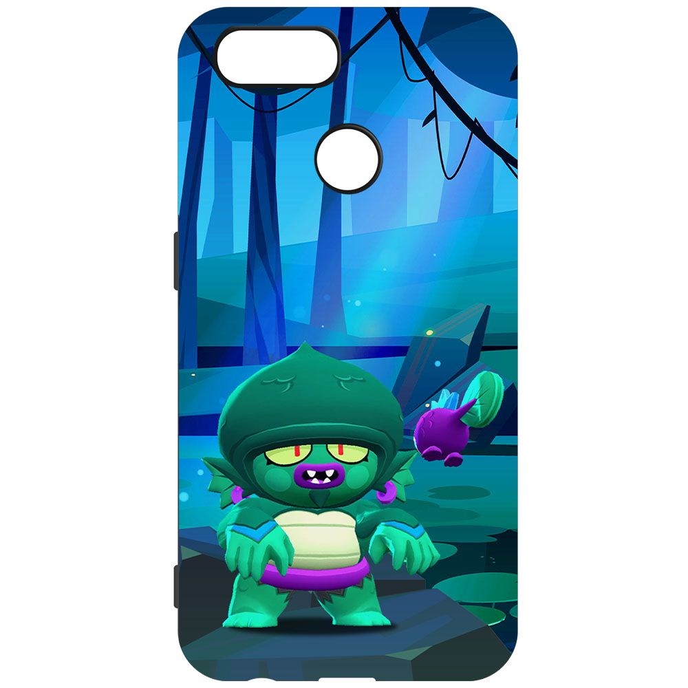 

Чехол-накладка Krutoff Софт Кейс Brawl Stars - Болотный Джин для Oppo A12 черный