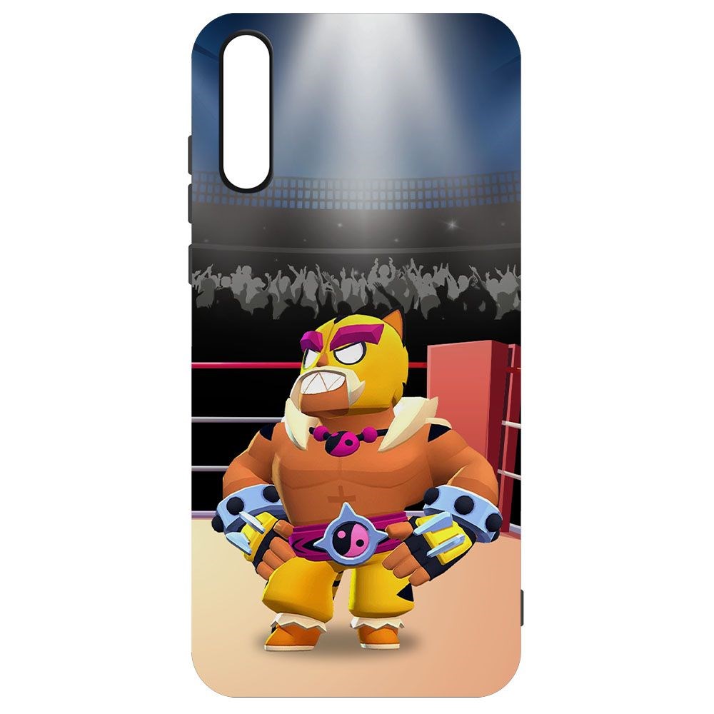 

Чехол-накладка Krutoff Софт Кейс Brawl Stars - Эль Тигро для Honor 30i черный
