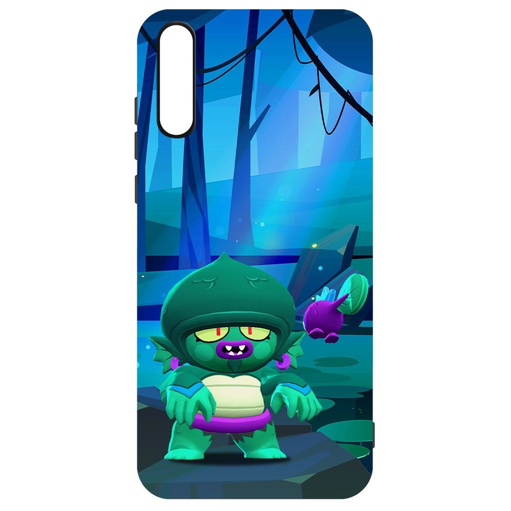 

Чехол-накладка Krutoff Софт Кейс Brawl Stars - Болотный Джин для Honor 30i черный
