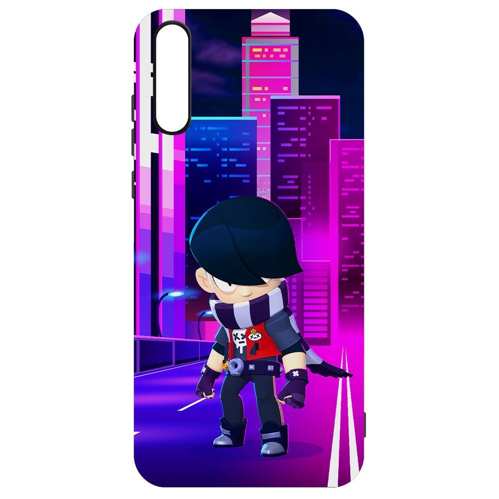 

Чехол-накладка Krutoff Софт Кейс Brawl Stars - Эдгар для Huawei Y8P черный