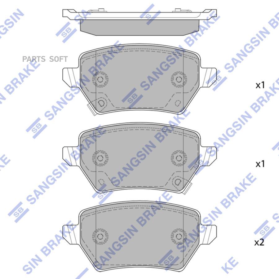 

Колодки тормозные дисковые задние \Great Wall Haval H6 SP2615