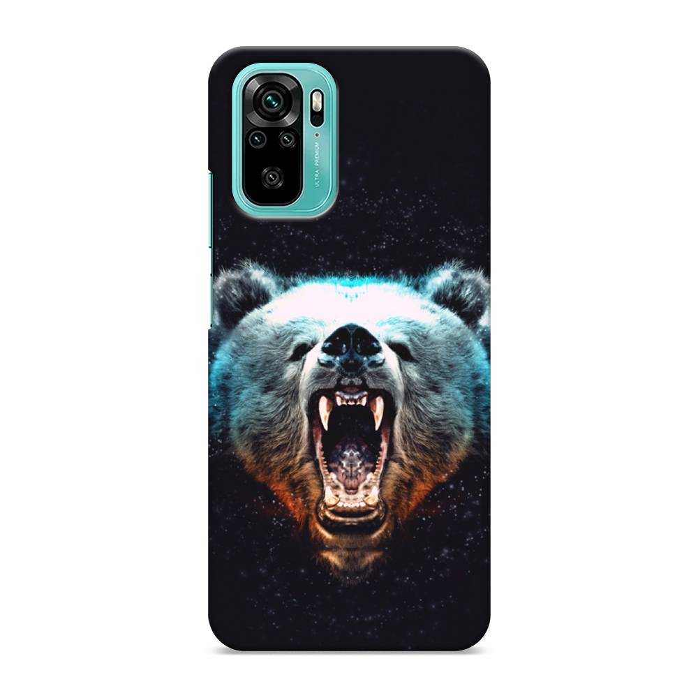 фото Пластиковый чехол "медведь" на xiaomi redmi note 10s awog
