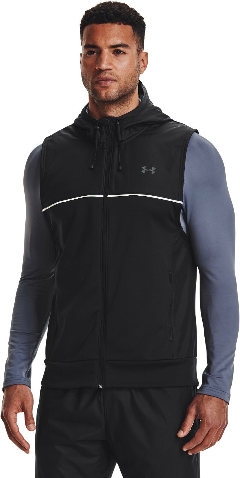 

Утепленный жилет мужской Under Armour Ua Af Storm Hooded Vest черный XL, Ua Af Storm Hooded Vest