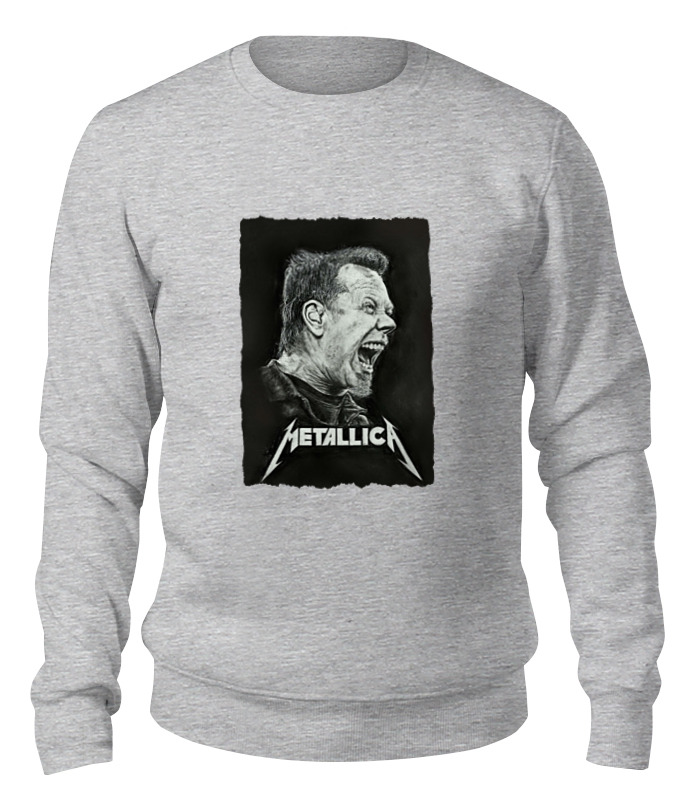 

Свитшот унисекс Printio Metallica серый 2XL, Metallica