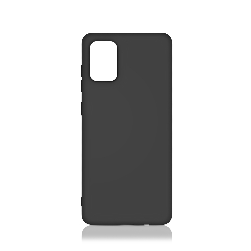 фото Чехол с микрофиброй df для samsung galaxy a51 silicone black soriginal-06