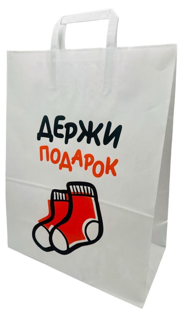 

Пакет подарочный 32 х 43,5 х 17 см крафтовый с ручками, Коричневый