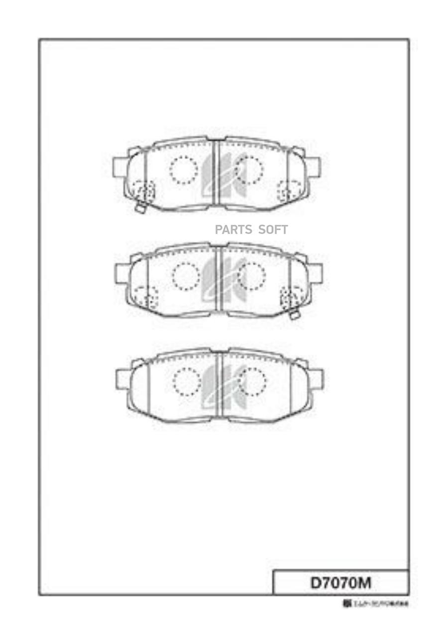 

Колодки Дисковые Зsubaru Legacy 2.5 Gt 09>/ Tribeca 3.0 0 D7070m-01 =Gdb3442 [26696xa000]