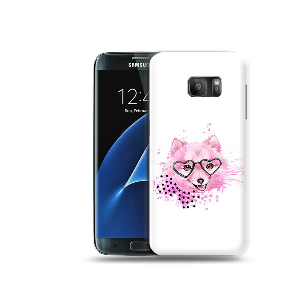 Чехол MyPads Tocco для Samsung Galaxy S7 розовый волченок