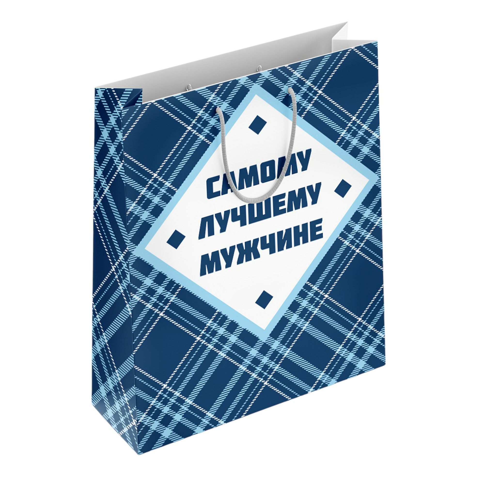 

Пакет подарочный 23 х 18 х 10 см мужской в ассортименте (цвет по наличию), Разноцветный