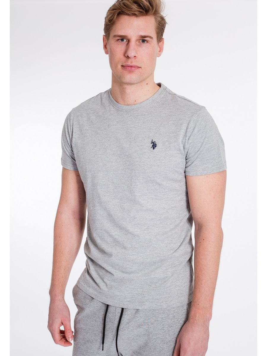 

Футболка мужская U.S. POLO Assn. US222O00S серая XL, Серый, US222O00S