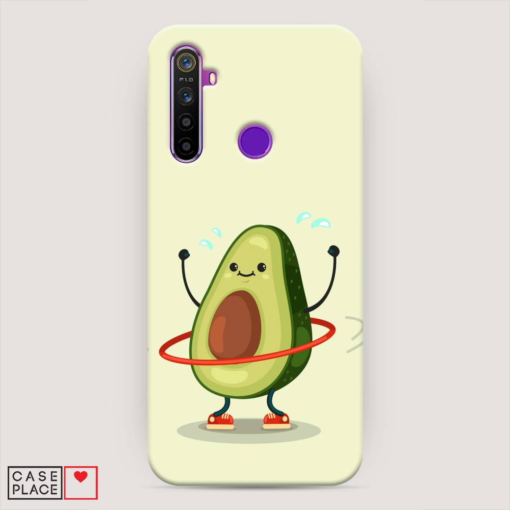 

Пластиковый чехол "Авокадо с обручем" на Realme 5, 251520-7