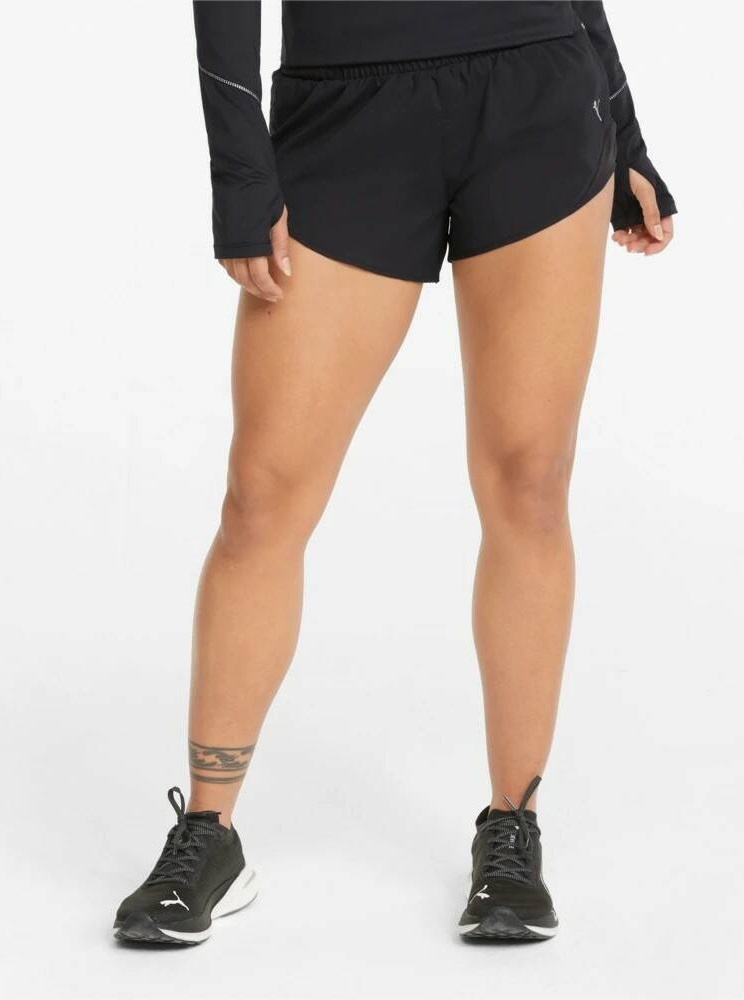 

Шорты женские PUMA Run 5K Woven 3" Short W черные L, Run 5K Woven 3" Short W