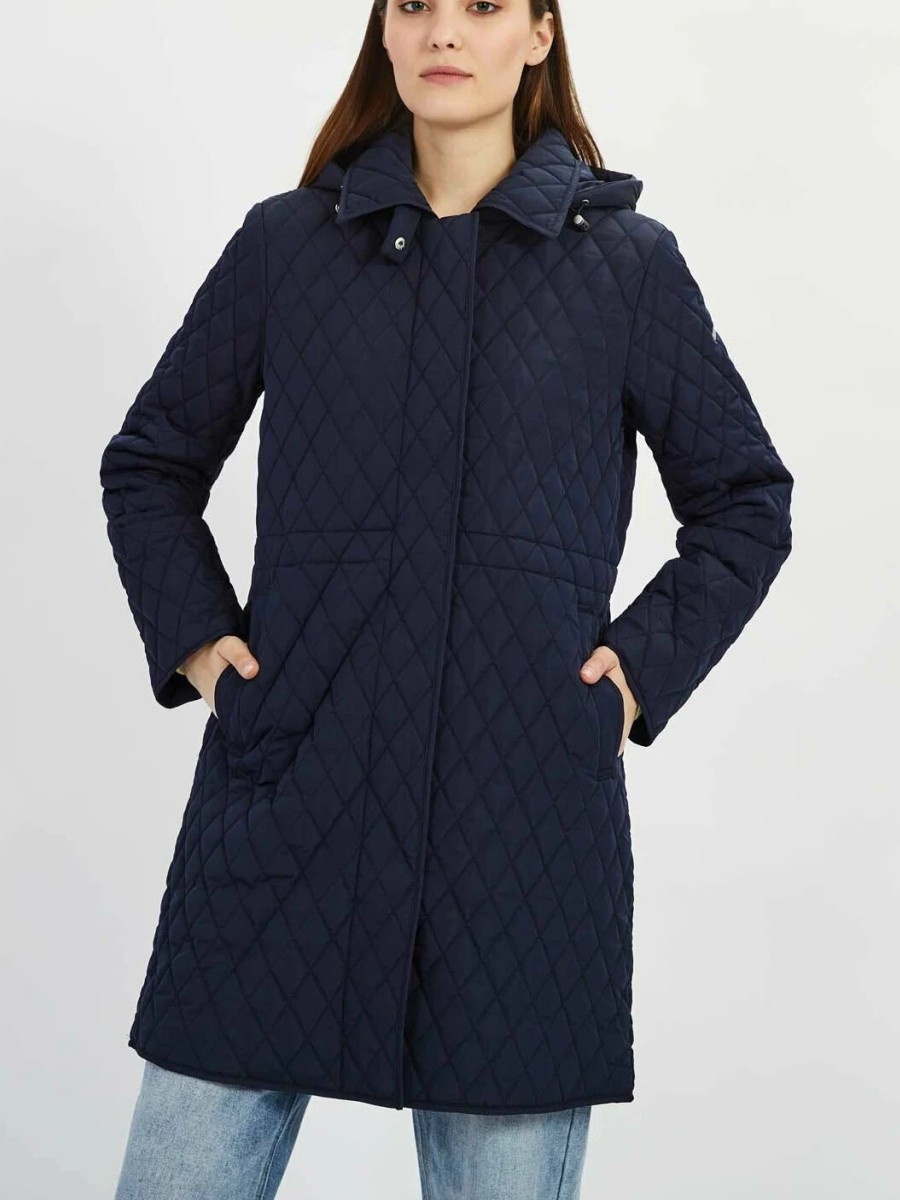 

Пальто женское baon B0322007 синее 3XL, B0322007