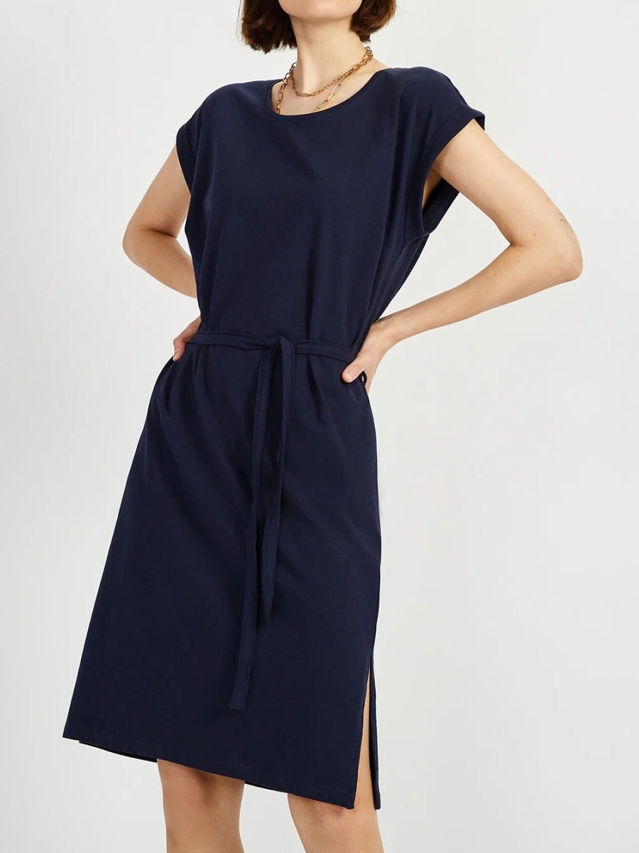 

Платье женское baon B4522074 синее 2XL, Синий, B4522074