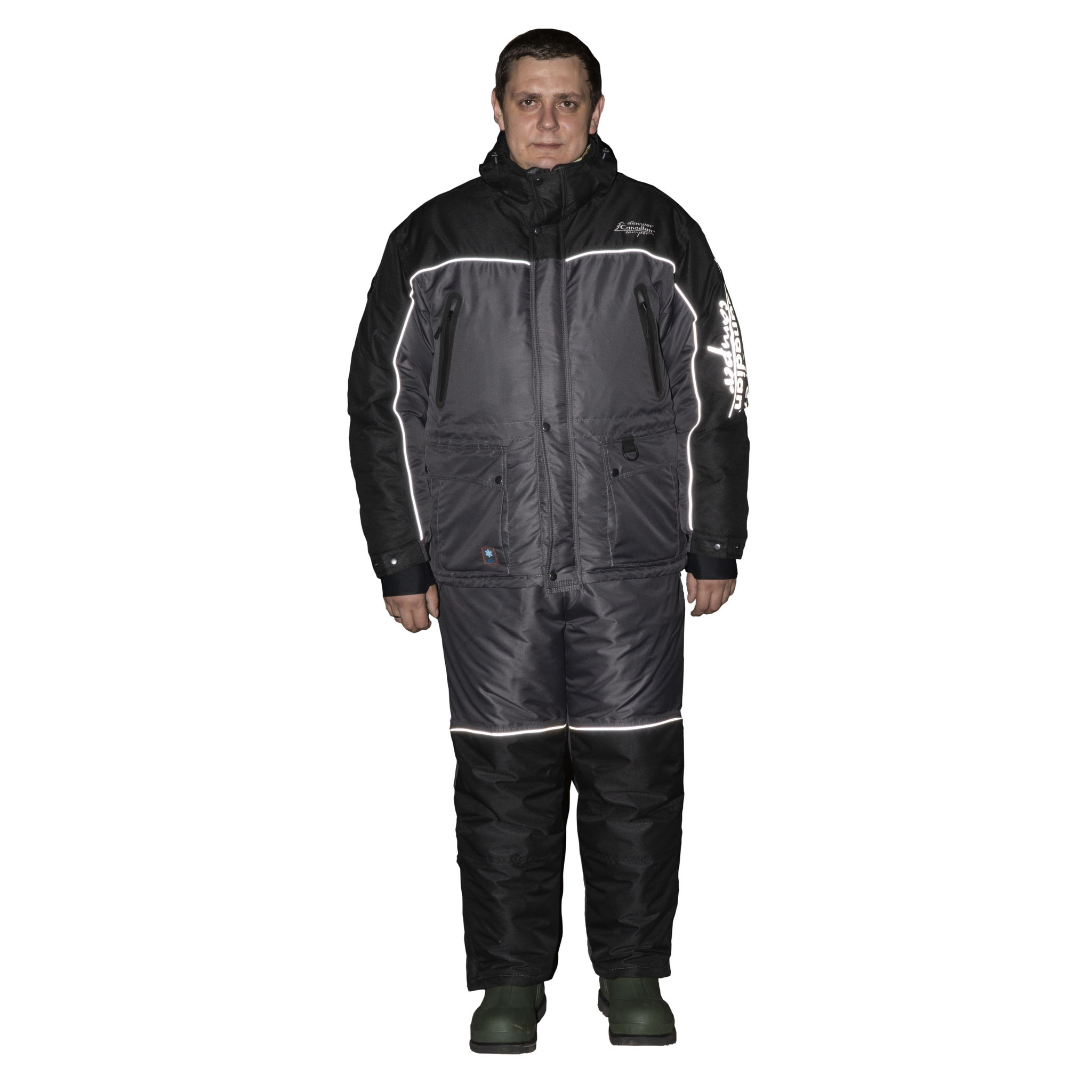 фото Костюм рыболовный зимний canadian camper denwer pro (куртка+брюки) цвет black / gray, m