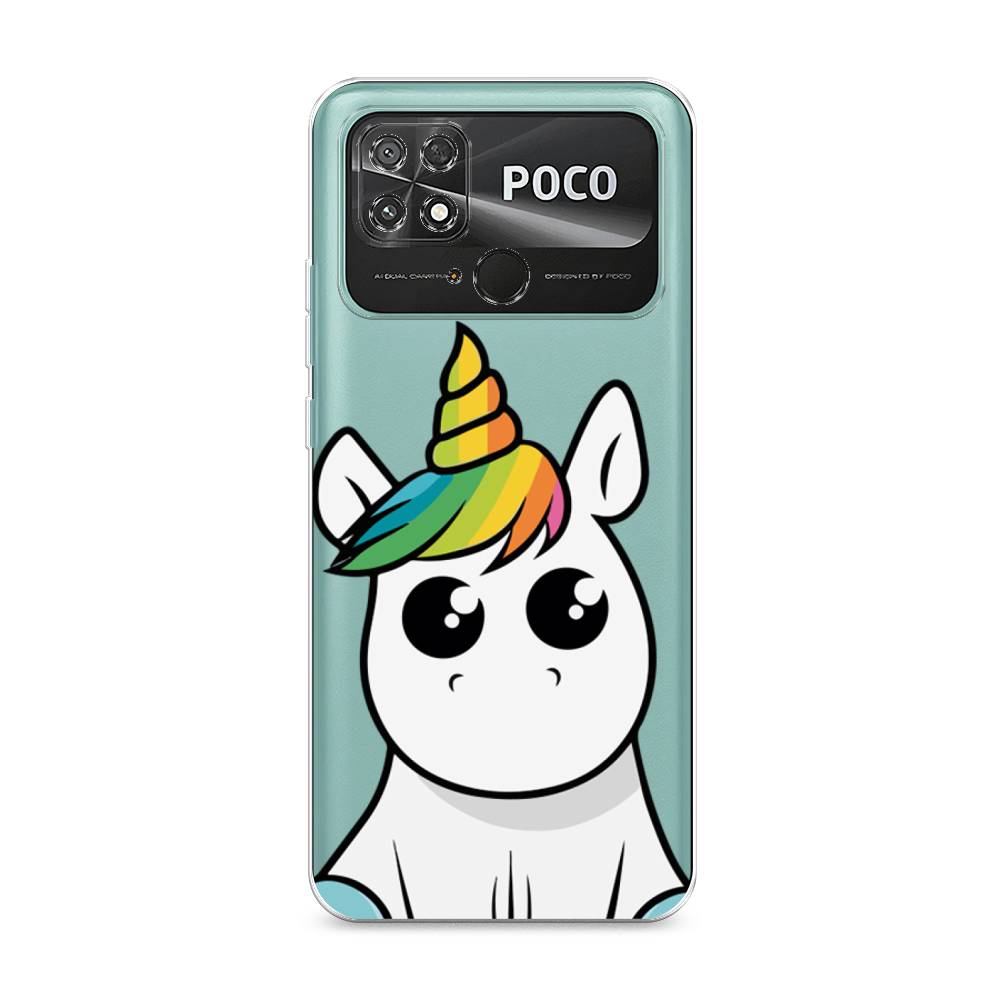

Силиконовый чехол "Глазастый единорог" на Xiaomi Poco C40, Глазастый единорог