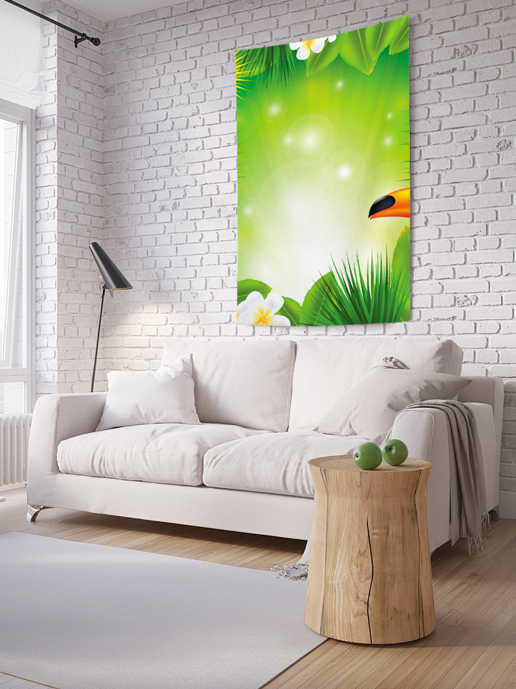 

Вертикальное фотопанно на стену JoyArty Тукан и солнце 100x150 см, Тукан и солнце