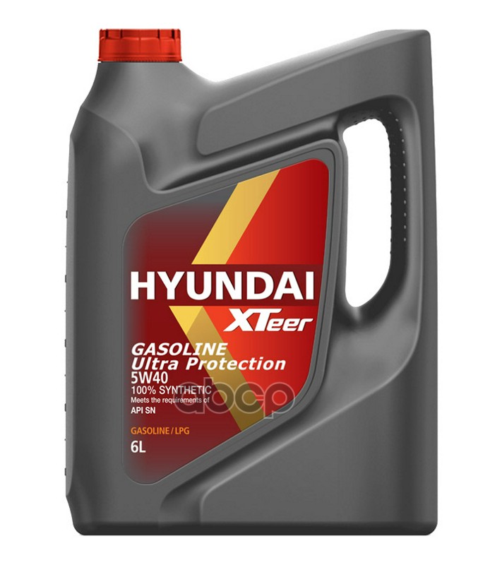 фото Hyundai xteer gasoline ultra protection 5w40 sp масло моторное синт. (пластик/корея) (6l)