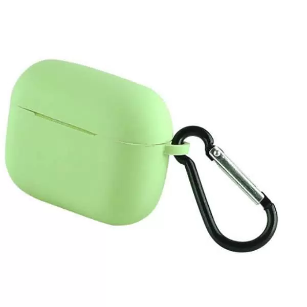 

Силиконовый чехол для Apple AirPods Pro TPU Вид 2 с карабином, светло-зеленый, для Apple AirPods Pro Вид 2 с карабином Светло зеленый