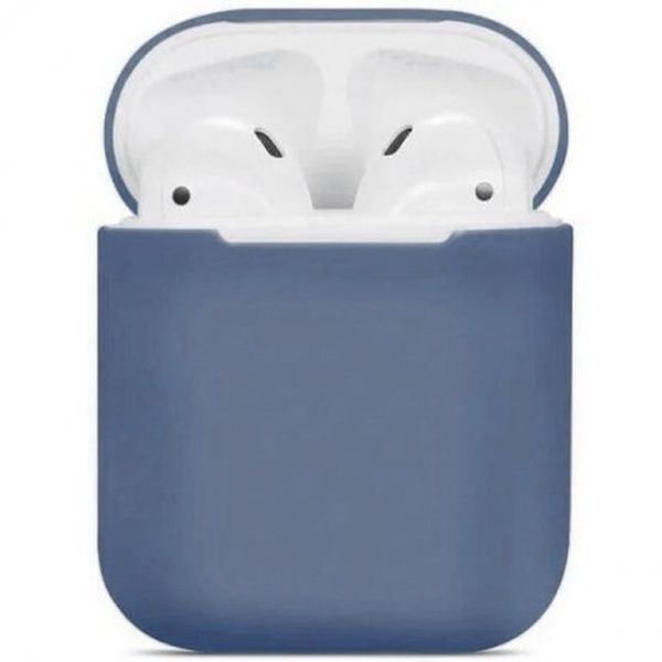 фото Силиконовый чехол для apple airpods 2 tpu case синий nobrand