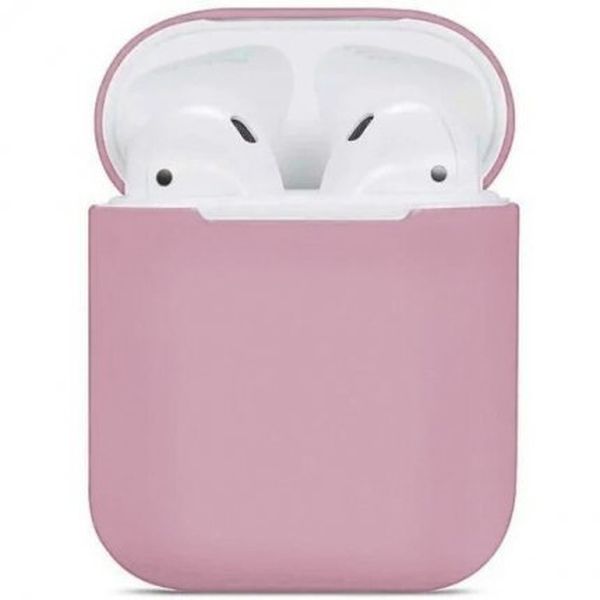 фото Силиконовый чехол для apple airpods 2 tpu case светло розовый nobrand