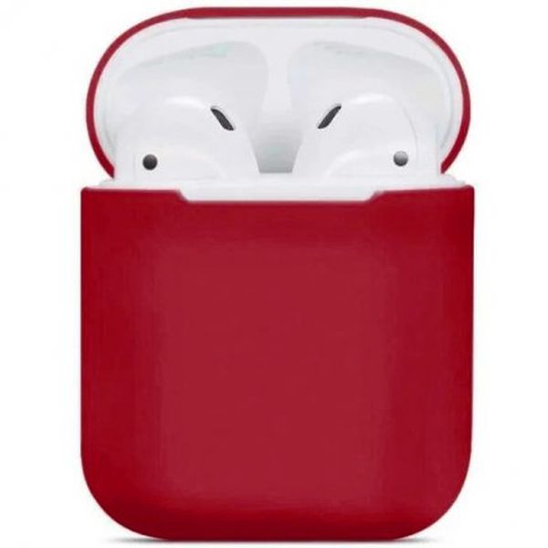 

Силиконовый чехол для Apple AirPods 2 TPU Case Бордовый, для Apple AirPods 2 Case Бордовый