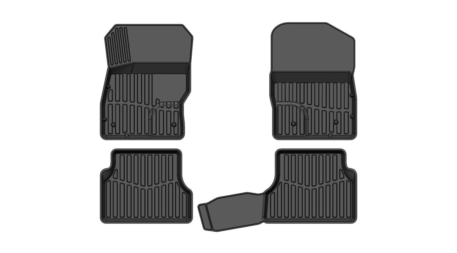 

Коврики резиновые в салон 3D PREMIUM для Ford Focus II SD/HB/UN (2004-2011) SRTK.PR.FD.FOC