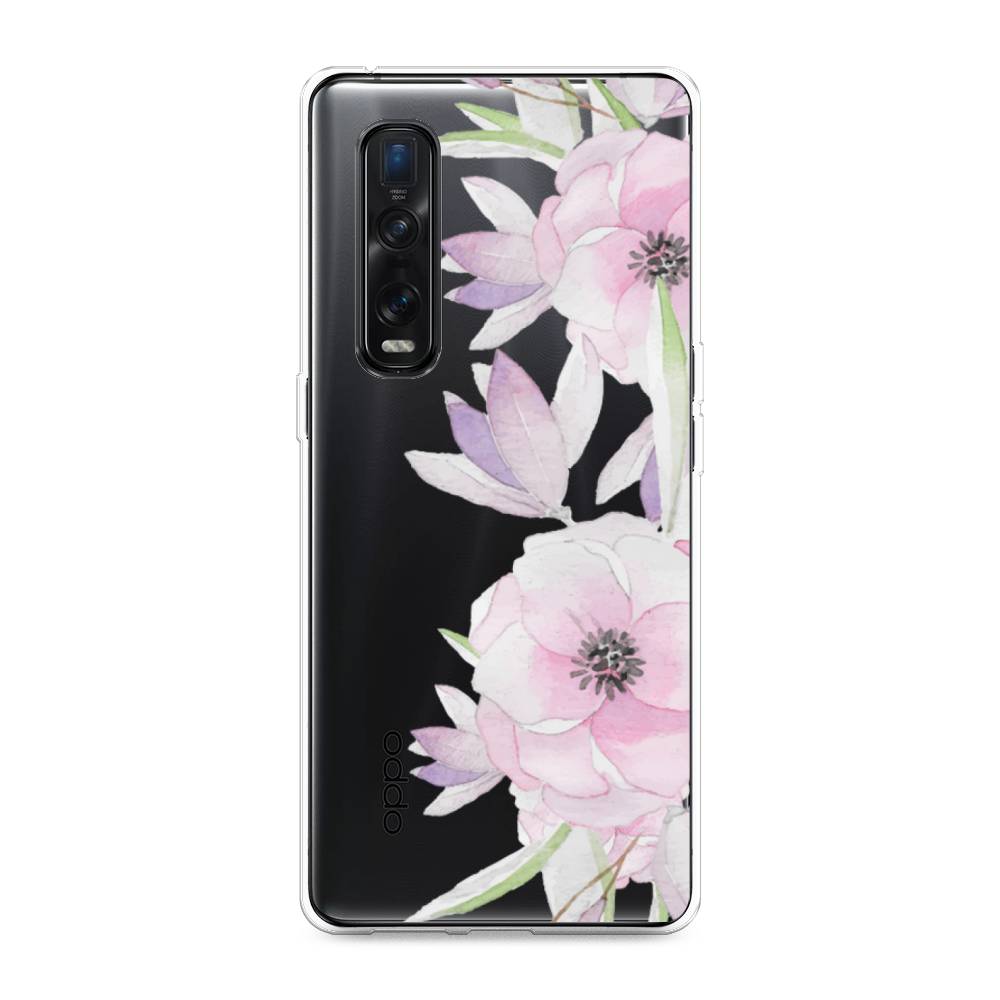 

Чехол Awog на Oppo Find X2 Pro "Нежные анемоны", Разноцветный, 253350-8