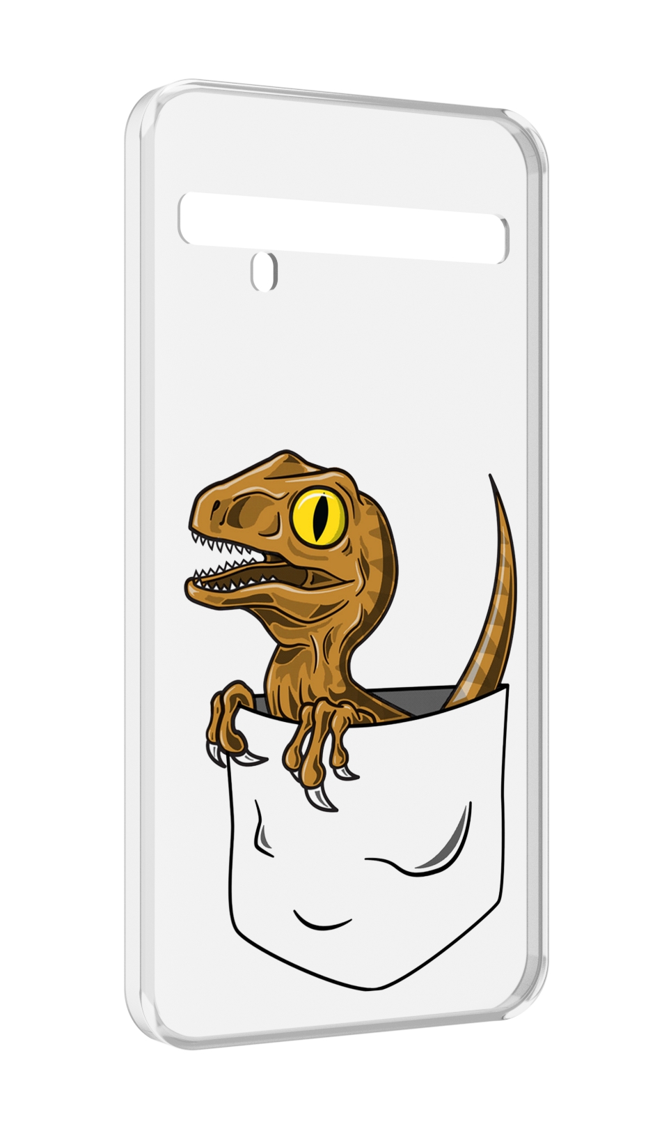 

Чехол MyPads динозавр в кармане для TCL 10 Pro / TCL 10 + Plus, Прозрачный, Tocco