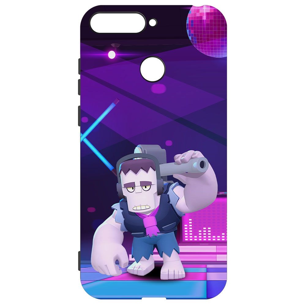 

Чехол-накладка Krutoff Софт Кейс Brawl Stars - Фрэнк для Honor 7C черный