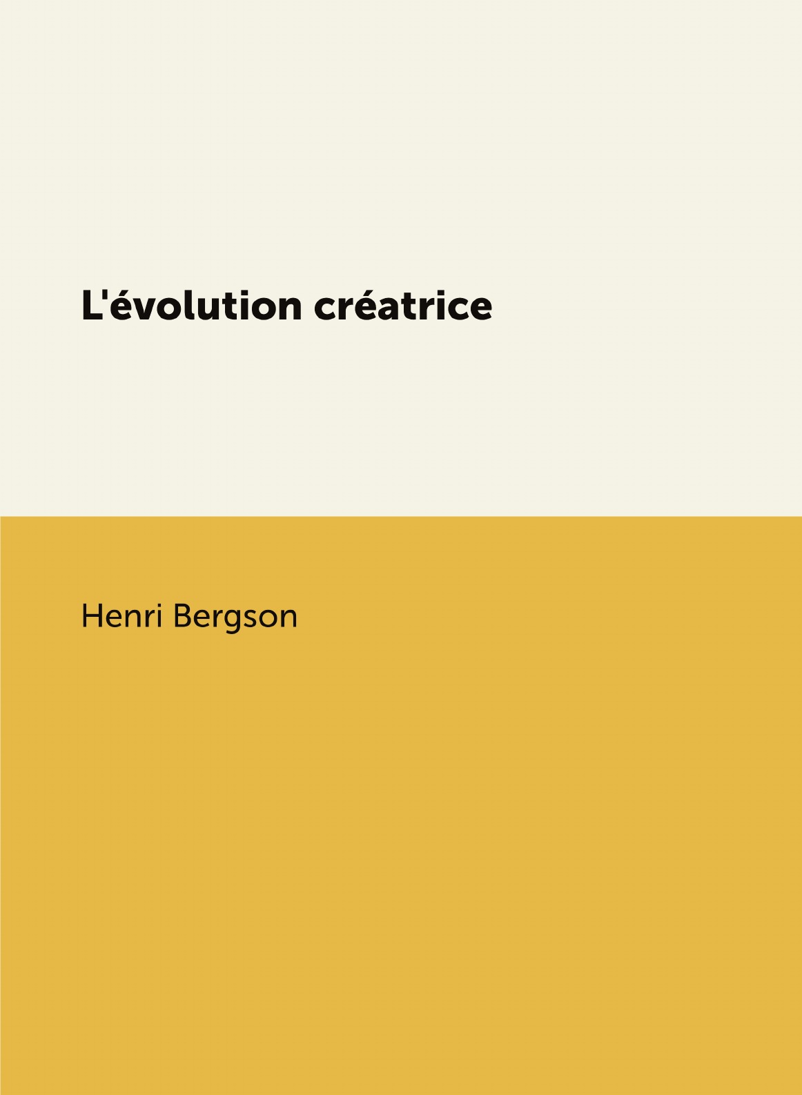 

L'evolution creatrice