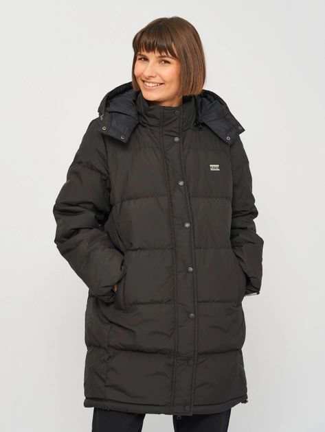 

Пуховик женский Levi's Women Quinn Mid Down Puffer черный XS, Women Quinn Mid Down Puffer