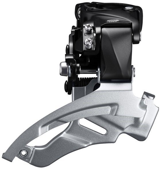 

Переключатель передний Shimano Altus FD-M2000 ун. тяга и верх. хомут 3x9ск уг.:66-69, Серебристый;черный, Altus